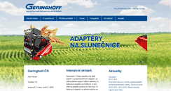 Desktop Screenshot of geringhoff.cz