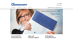 Desktop Screenshot of geringhoff.de